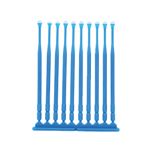 Applicateur microbrush avec embout adhésif