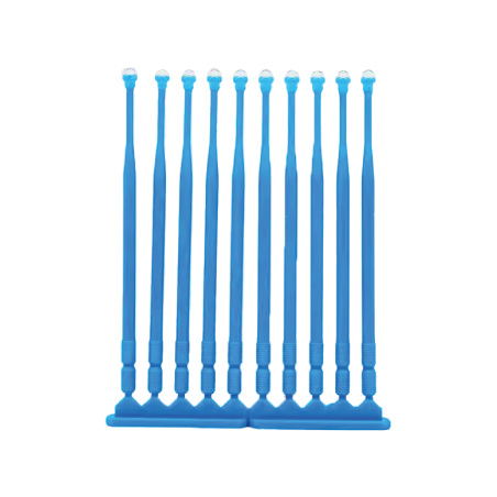 Applicateur microbrush avec embout adhésif