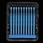 Applicateur microbrush avec embout adhésif Applicateur microbrush avec embout adhésif