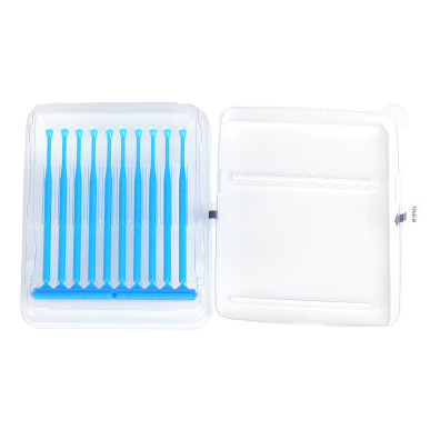 Applicateur microbrush avec embout adhésif