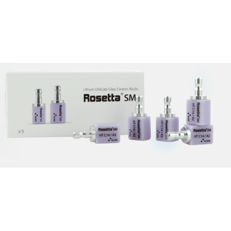 Rosetta bloc disilicate lithium HT vue d'ensemble — gamme CAD/CAM CEREC céramique vitreuse
