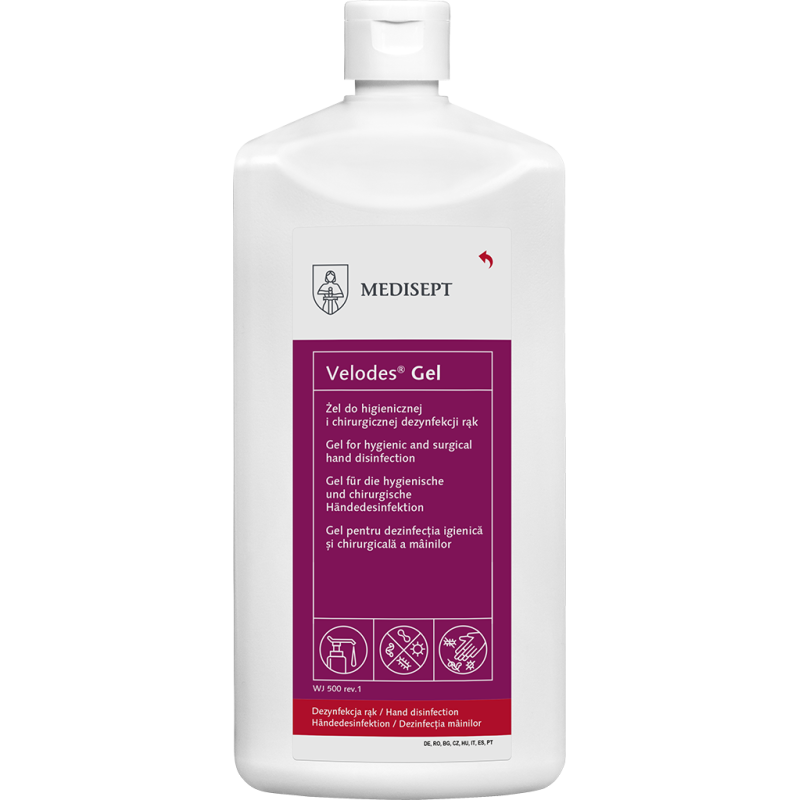 Gel Hydroalcoolique Velodes 500 mL EN 1500 | VELODESGEL500