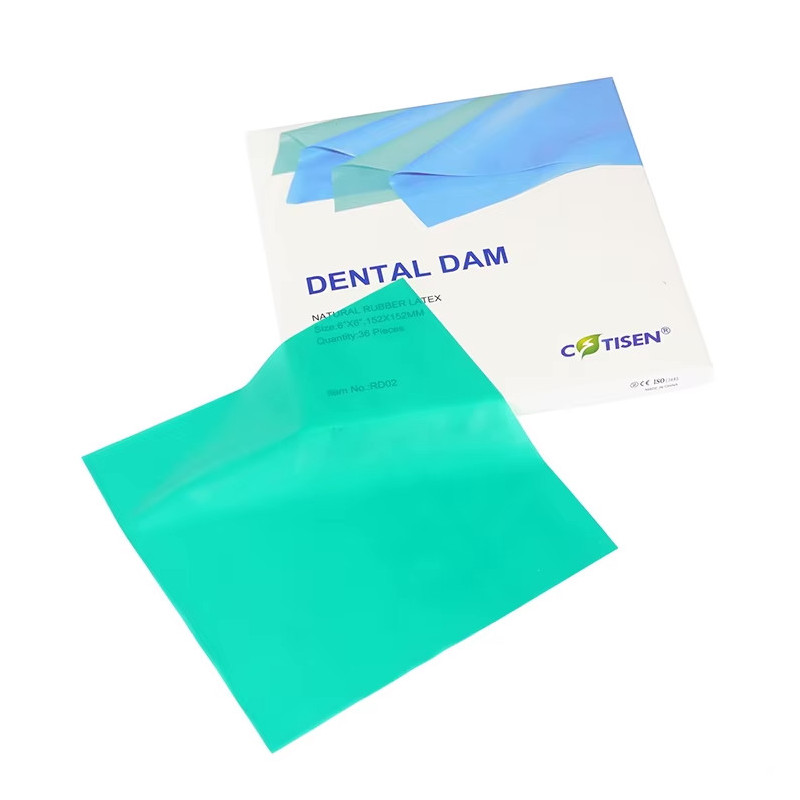 Feuilles de Digue Dentaire — Boîte 36 Feuilles Latex | PRM003