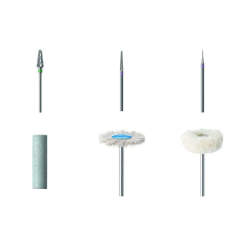 Kit finition & polissage NTI — 6 instruments laboratoire dentaire Kit finition & polissage NTI — 6 instruments laboratoire dentaire