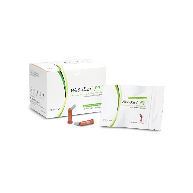 PACK Well-Root PT Vericom + Pistolet Applicateur — MTA Biocéramique Prémélangé 10 Capsules PACK Well-Root PT Vericom + Pistolet Applicateur — MTA Biocéramique Prémélangé 10 Capsules