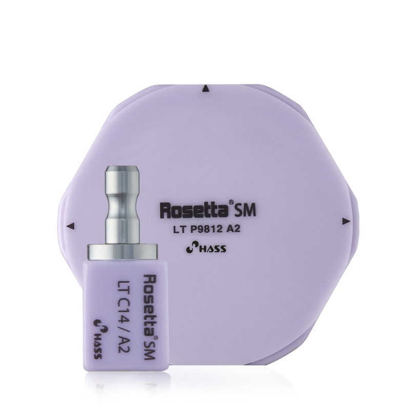 Rosetta SM HASS — Disque Disilicate de Lithium Ø 98 × 10 mm HT — Usinage CAD/CAM Laboratoire