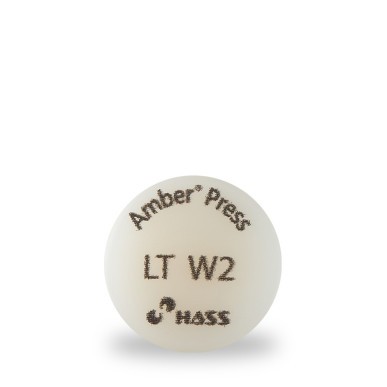 Lingotin Amber Press HASS LT W2 pour céramique pressée au disilicate de lithium