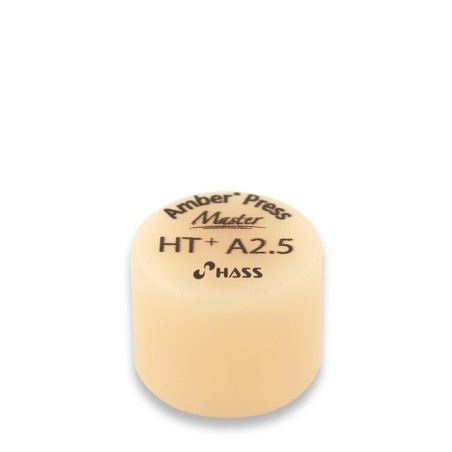 Lingotin de céramique pressée Amber Press Master HASS HT+ A2.5 en disilicate de lithium