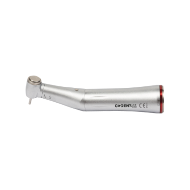 Contre-angle rouge 1:5 vue latérale complète — poids 83g multiplicateur 200000 tr/min