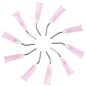 Embouts Distributeurs d'Acide Rose 24G — Application Mordançage Précis | ZTD024