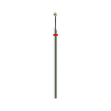 fraise boule diamantée grain fin  pour céramique ou acrylique avec système de refroidissement    D: 2,1mm