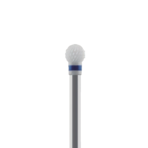 fraise boule avec revêtement zircone pour acrylque, PMMA L:3,5 D:4