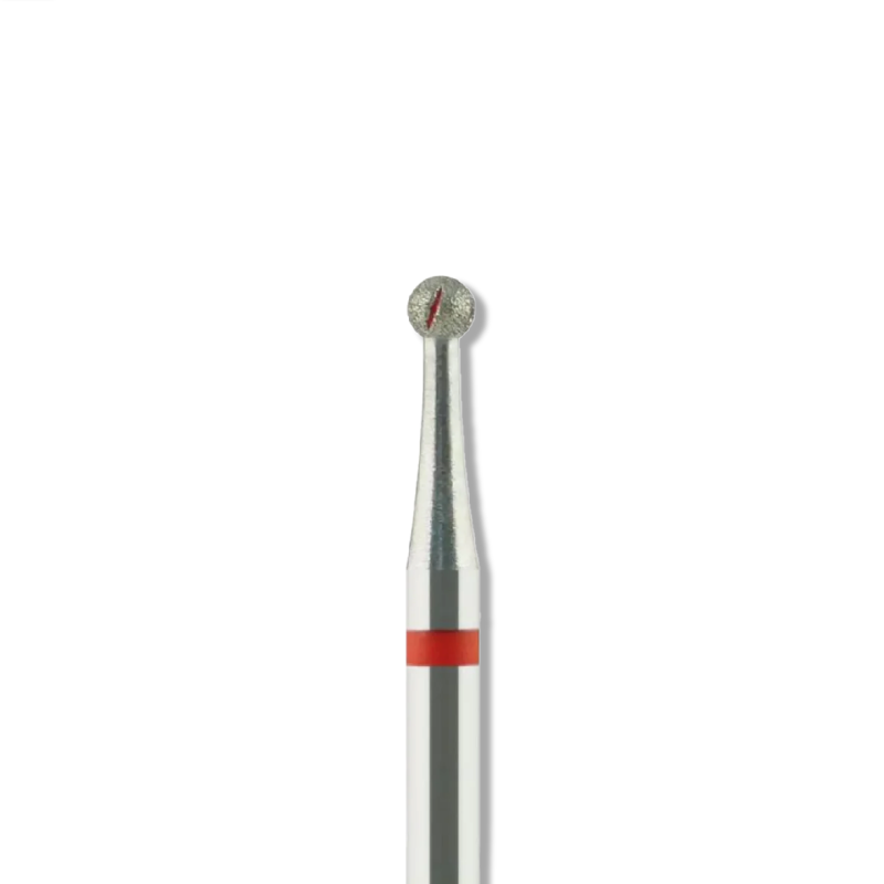 Fraise Boule Diamantée Grain Fin — Céramique & Acrylique avec Refroidissement | Ø 2,1 mm