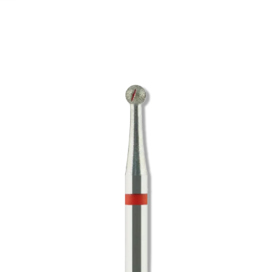fraise boule diamantée grain fin  pour céramique ou acrylique avec système de refroidissement    D: 2,1mm