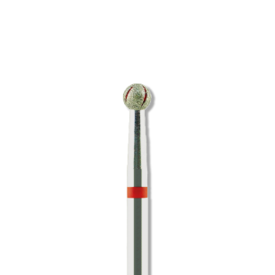 fraise boule diamantée  grain fin pour céramique  acrylique avec système de refroidissement   D:3,1