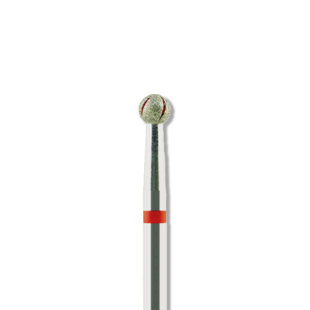 Fraise Boule Diamantée Grain Fin Ø3,1mm Refroidissement — Prothèse