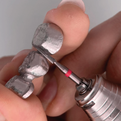 Fraise Carbure Tungstène Cross Cut Fine Ø1,6mm L8mm — Prothèse