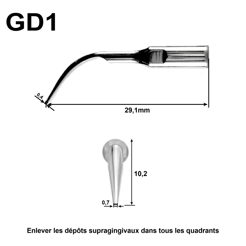 Inserts Compatibles Satelec pour Détartreur Piezo — Détartrage & Paro | REF079