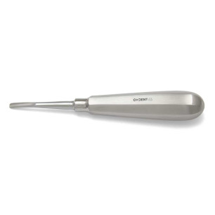 Élévateur courbé 4 mm – Instrument de luxation pour extractions dentaires difficiles
