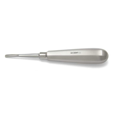 Élévateur courbé 4 mm – Instrument de luxation pour extractions dentaires difficiles