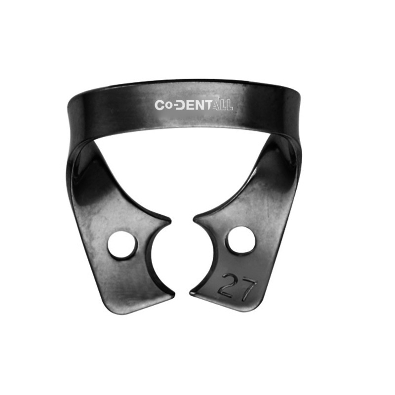Clamp Molaire Noir Sans Ailette — Digue Endodontique & Composite | MED057
