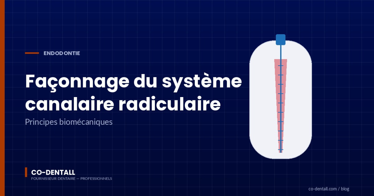 Le façonnage du système de canal radiculaire