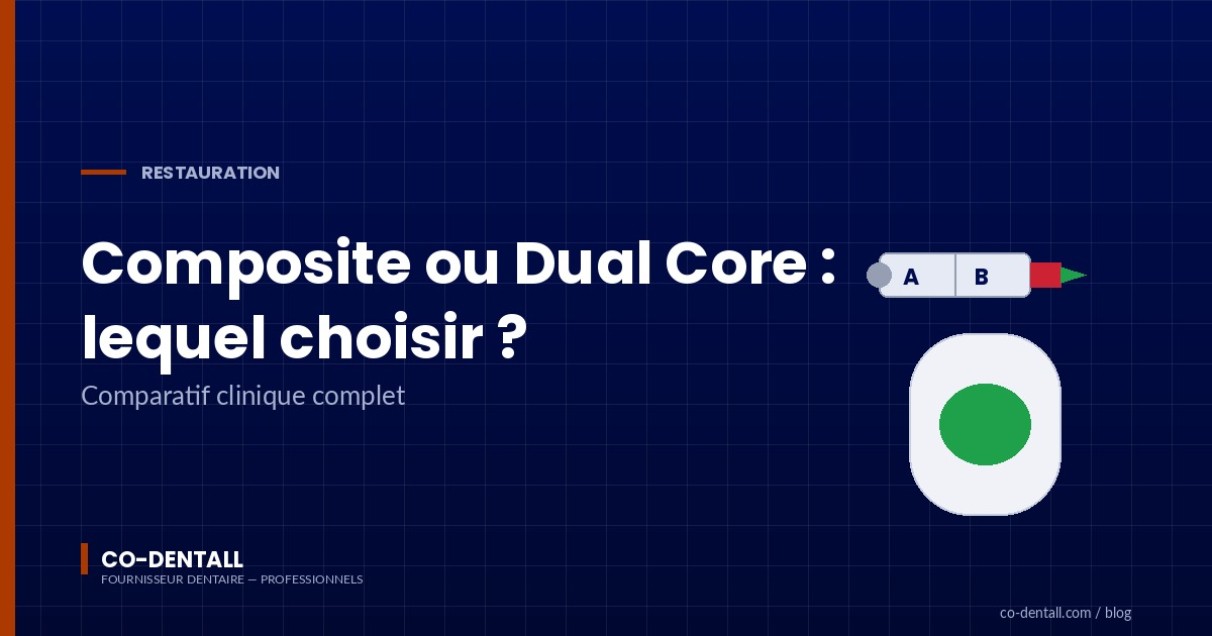 Composite ou Dual Core : quel matériau choisir ? Guide comparatif pour la restauration directe