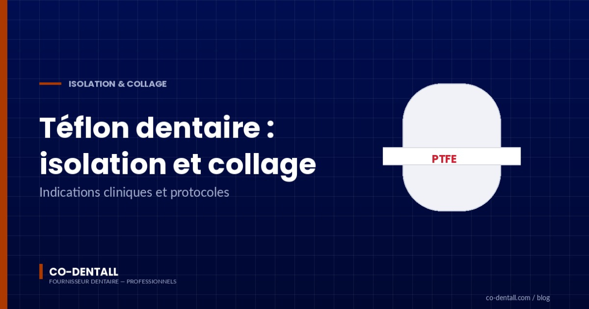 Téflon dentaire : pourquoi le PTFE est devenu indispensable en pratique quotidienne