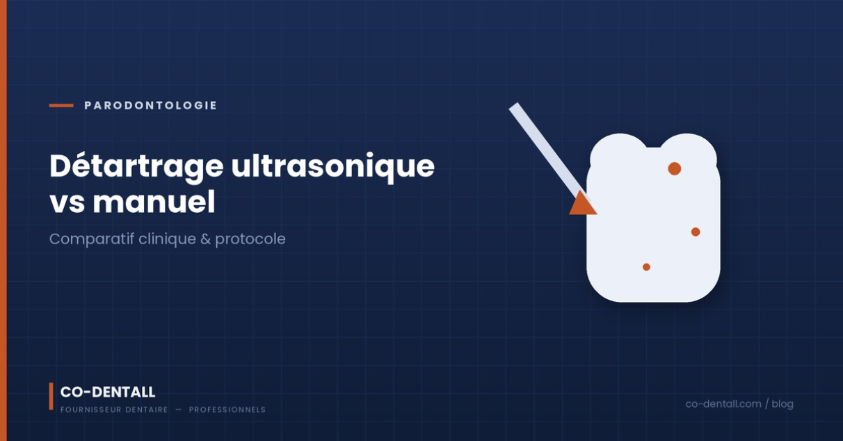 Détartrage ultrasonique vs manuel : quel protocole pour quel cas clinique ?
