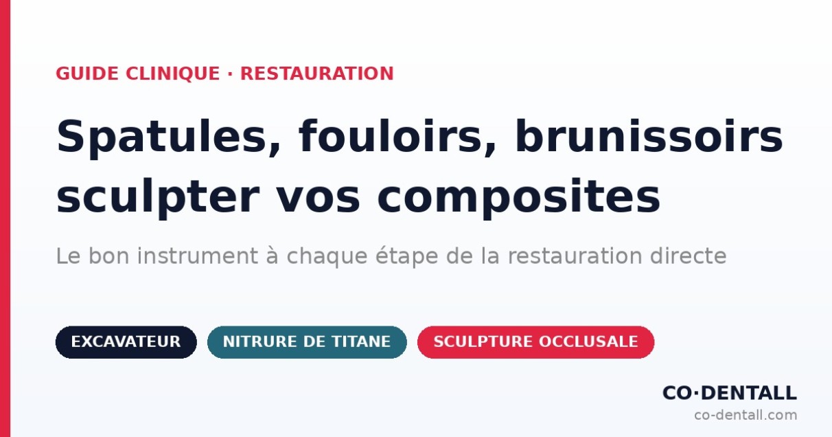 Spatules, fouloirs et brunissoirs : quels instruments pour sculpter vos composites ?