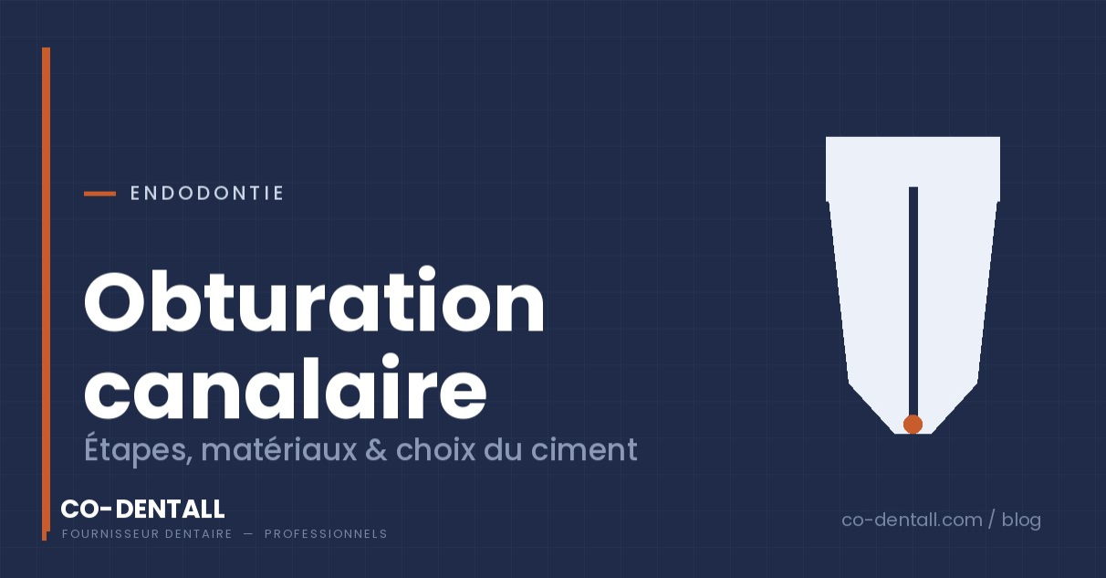 Obturation canalaire : étapes, matériaux et choix du ciment