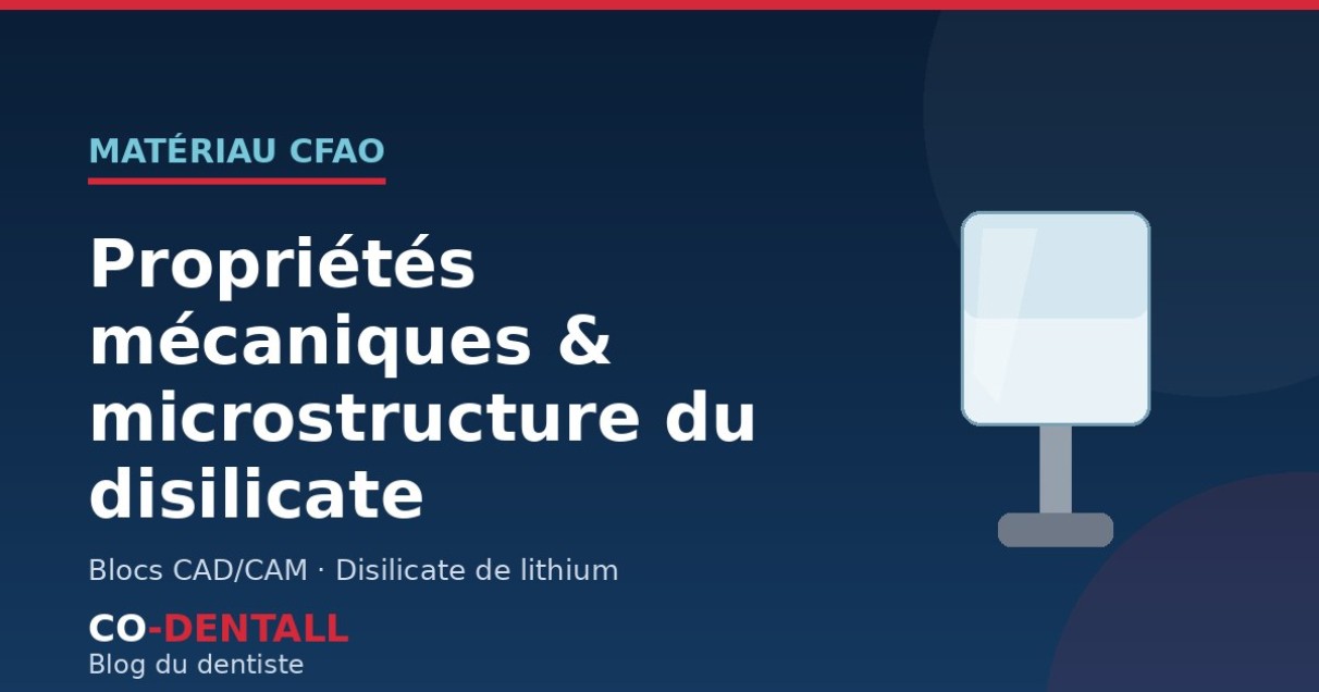 Propriétés mécaniques et microstructure du disilicate de lithium en CFAO