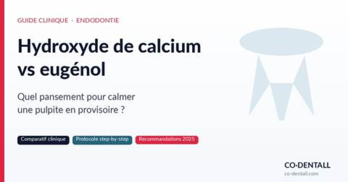 Hydroxyde de calcium ou eugénol pour calmer une pulpite ? Comparatif clinique