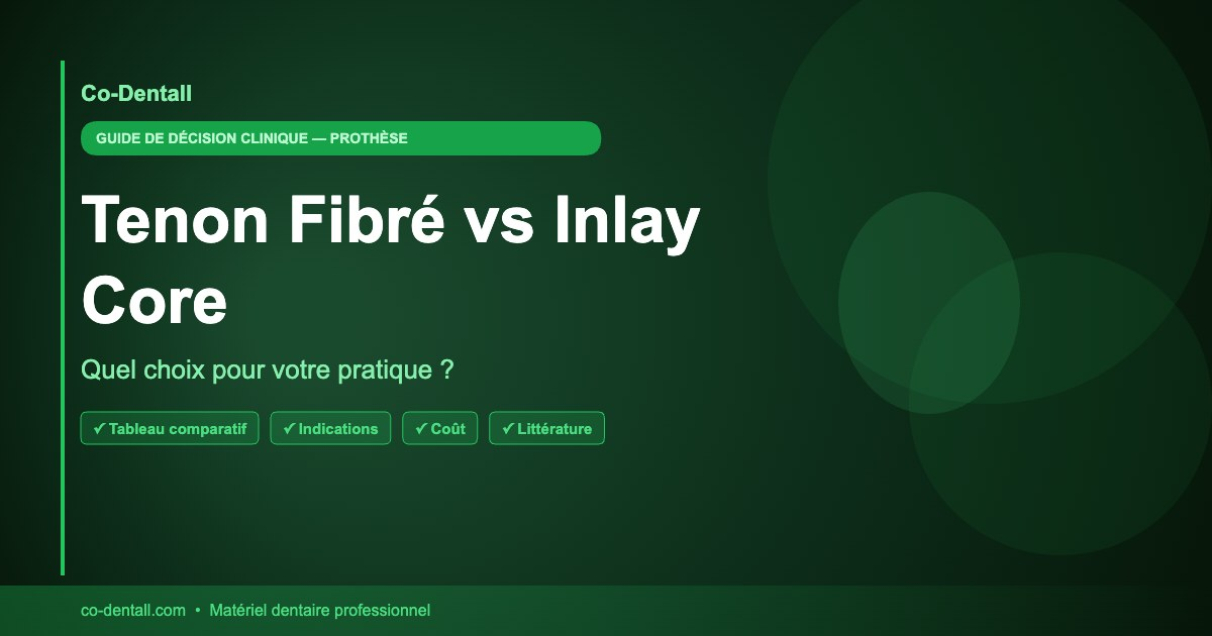 Tenon fibré vs Inlay Core : quel choix pour votre pratique ?