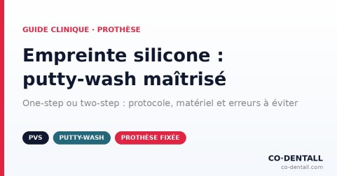 Empreinte au silicone d'addition : réussir sa technique putty-wash — protocole et erreurs à éviter