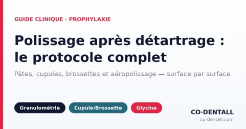 Polissage dentaire après détartrage : pâtes, cupules, brossettes — le protocole complet