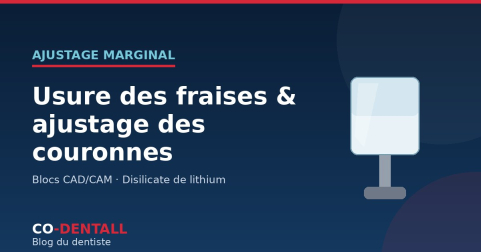 Usure des fraises diamantées et ajustage marginal des couronnes en disilicate